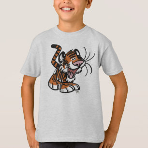 Camiseta T-shirt das crianças do tigre dos desenhos