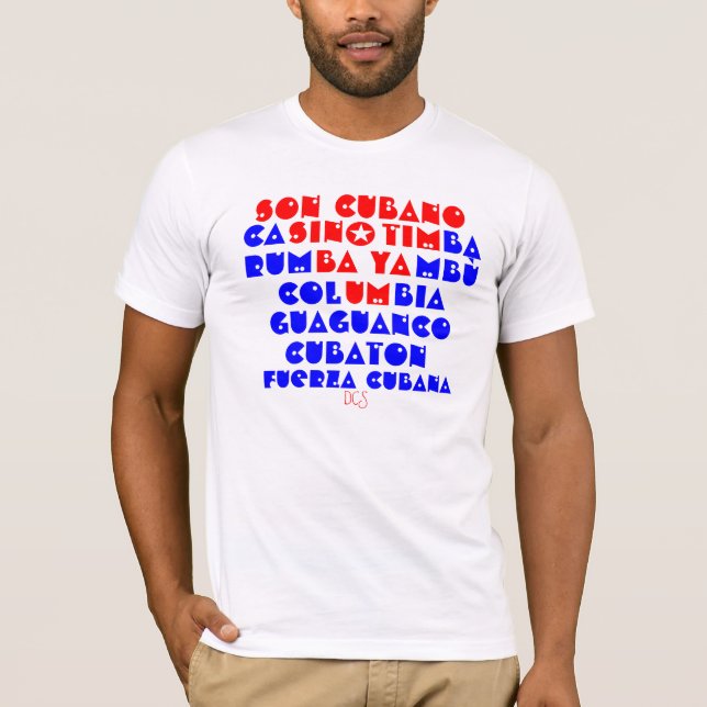Camiseta T-shirt das danças cubanas (Frente)