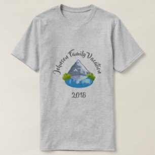 Camiseta T-shirt das férias em família da montanha