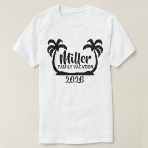 Camiseta T-shirt das férias em família das palmeiras