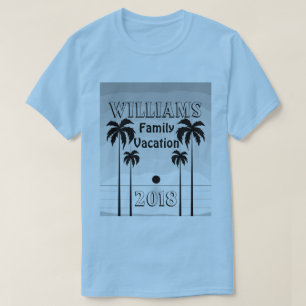 Camiseta T-shirt das férias em família do por do sol da