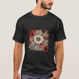 Camiseta T-shirt das flores da manhã
