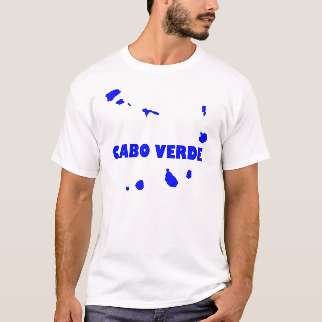 Camiseta T-Shirt das Ilhas Cabo Verde (Frente)