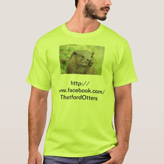 Camiseta T-shirt das lontras de Thetford (Frente)