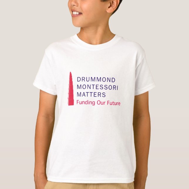 Camiseta T-shirt das matérias de Drummond Montessori (Frente)
