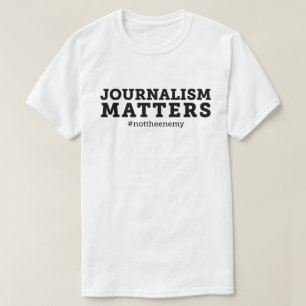 Camiseta T-shirt das matérias do jornalismo dos homens