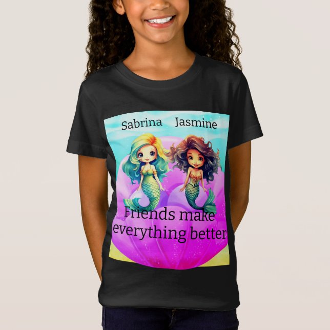 Camiseta T-Shirt das melhores amigas (Frente)