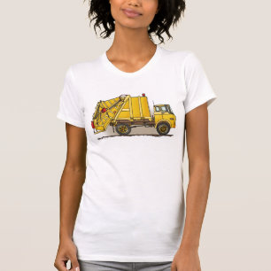 Camiseta T-shirt das meninas da construção do caminhão d