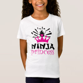 Camiseta T-shirt das meninas da princesa de Ninja