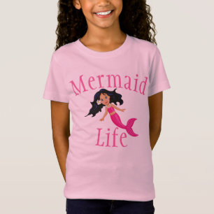 Camiseta T-shirt das meninas da vida da sereia
