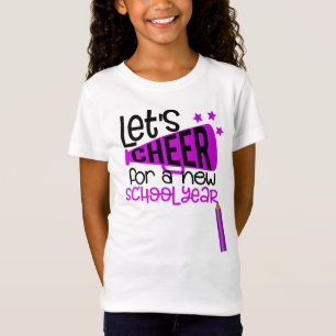 Camiseta T-Shirt das Meninas de Escola de Jersey