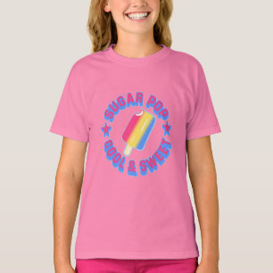 Camiseta T-shirt das meninas do pop do açúcar