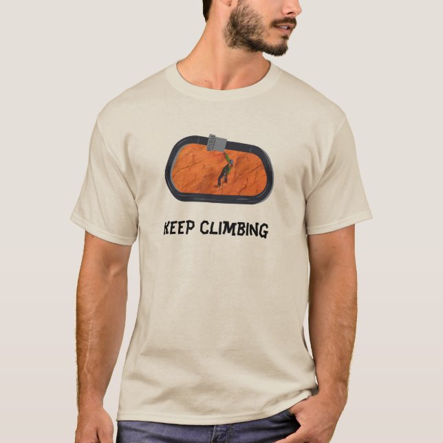 Camiseta T-shirt das Mens de Escalada (Frente)
