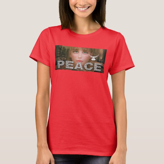 Camiseta T-shirt das Mulheres da Paz (Frente)