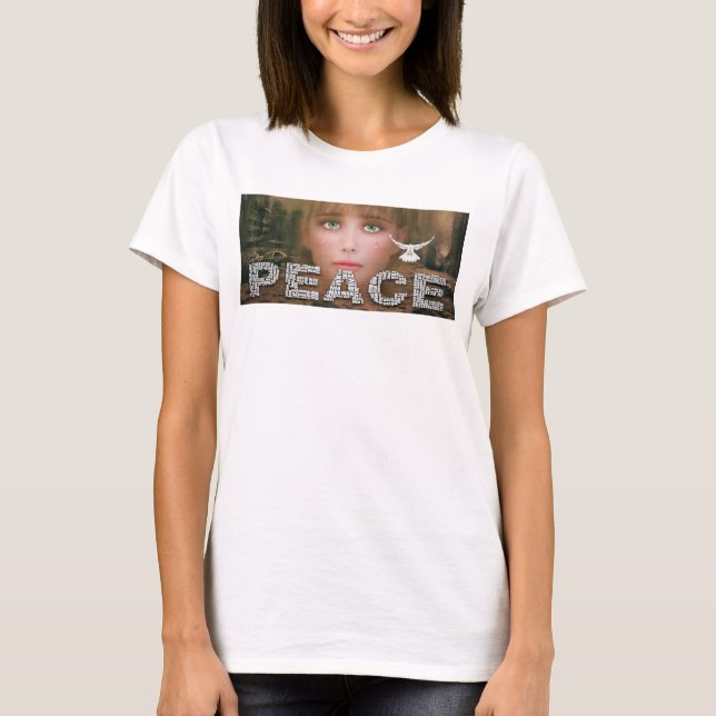 Camiseta T-shirt das Mulheres da Paz (Frente)