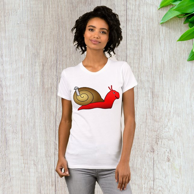 Camiseta T-Shirt das Mulheres de Caracol (Criador carregado)