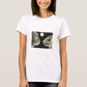 Camiseta t-shirt das mulheres do gato 413
