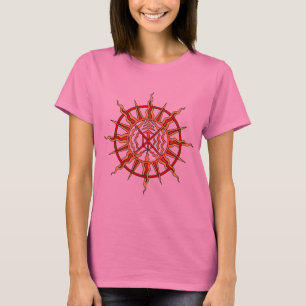 Camiseta T-shirt das nações das mulheres arte tribal