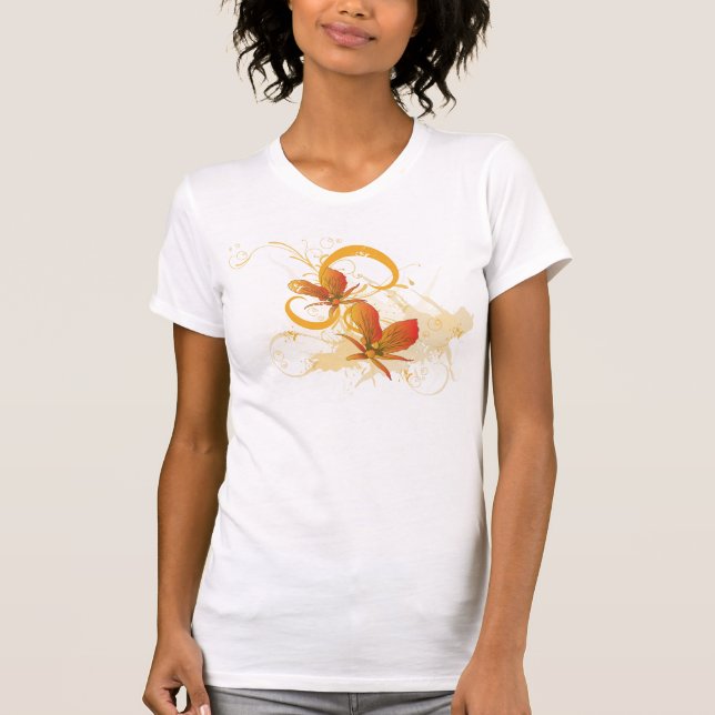 Camiseta t-shirt das orquídeas (Frente)