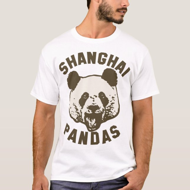 Camiseta T-shirt das pandas de Shanghai (Frente)