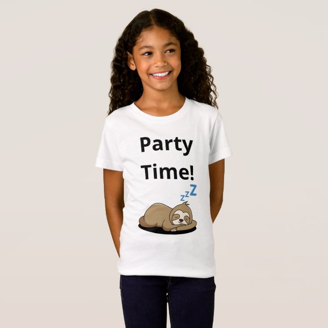 Camiseta T-shirt das partidárias do Time Girls' Fine Jersey (Frente Completa)