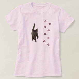 Camiseta T-shirt das patas do gato