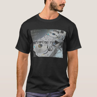 Camiseta t-shirt das plataformas de registros da percepção