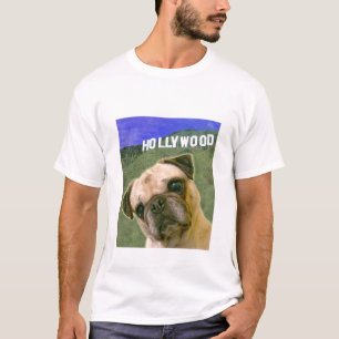 Camiseta T-shirt das produções do cão do Pug