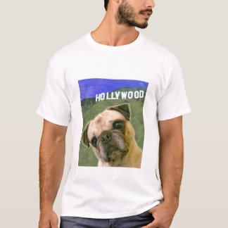 Camiseta T-shirt das produções do cão do Pug