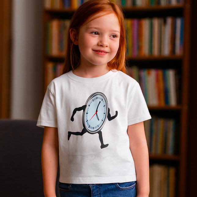 Camiseta T-Shirt das Raparigas Correntes do Relógio (Criador carregado)