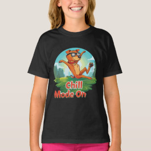 Camiseta T-Shirt das Raparigas do Modo Cachorro