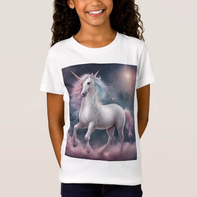 Camiseta T-shirt das raparigas Dream unicorn (Frente)
