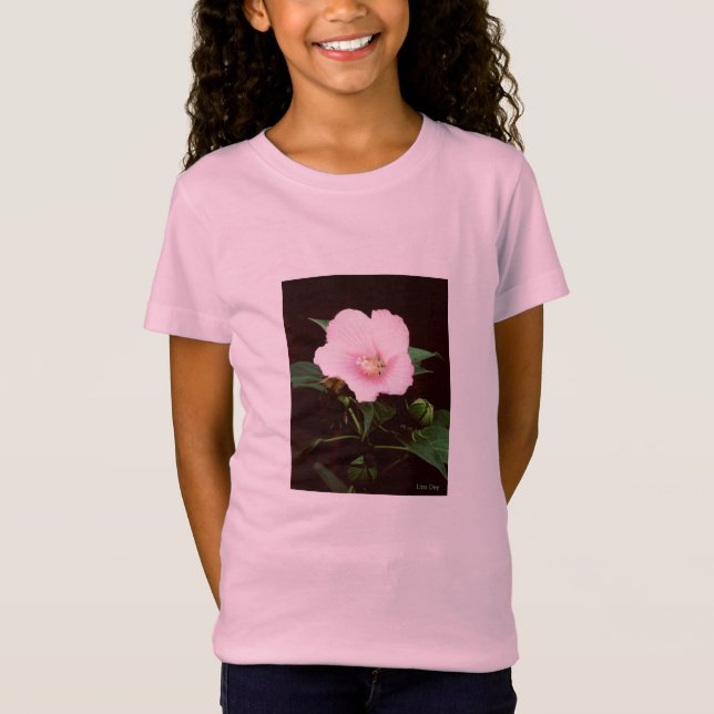 Camiseta T-shirt das raparigas rosa Mallow (Frente)
