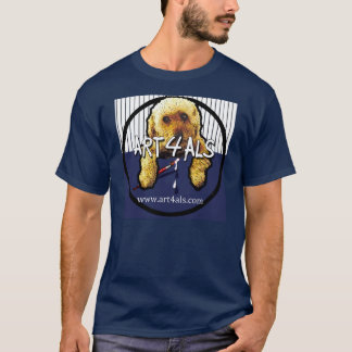 Camiseta T-shirt das riscas do marinho do ALS da ARTE 4
