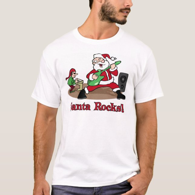 Camiseta T-shirt das rochas do papai noel (Frente)