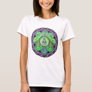 Camiseta T-shirt das senhoras da mandala da terra de Tara