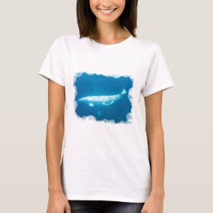 Camiseta T-shirt das senhoras das baleias da beluga da