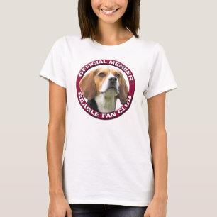 Camiseta T-shirt das senhoras do clube de fãs do lebreiro