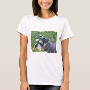 Camiseta T-shirt das senhoras do Schnauzer