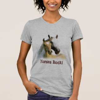 Camiseta T-shirt das senhoras dos amigos do cavalo