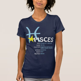 Camiseta T-shirt das senhoras dos traços dos peixes