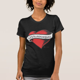 Camiseta T-shirt das senhoras (tatuagem de LiveJournal)