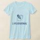 Camiseta T-shirt das senhoras (vertical do logotipo) (Laydown)