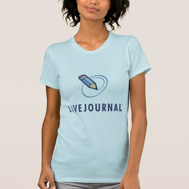 Camiseta T-shirt das senhoras (vertical do logotipo) (Frente)
