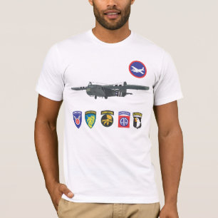 Camiseta T-shirt das tropas de planador da segunda guerra