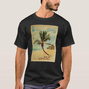 Camiseta T-shirt das viagens vintage de Barbados - praia