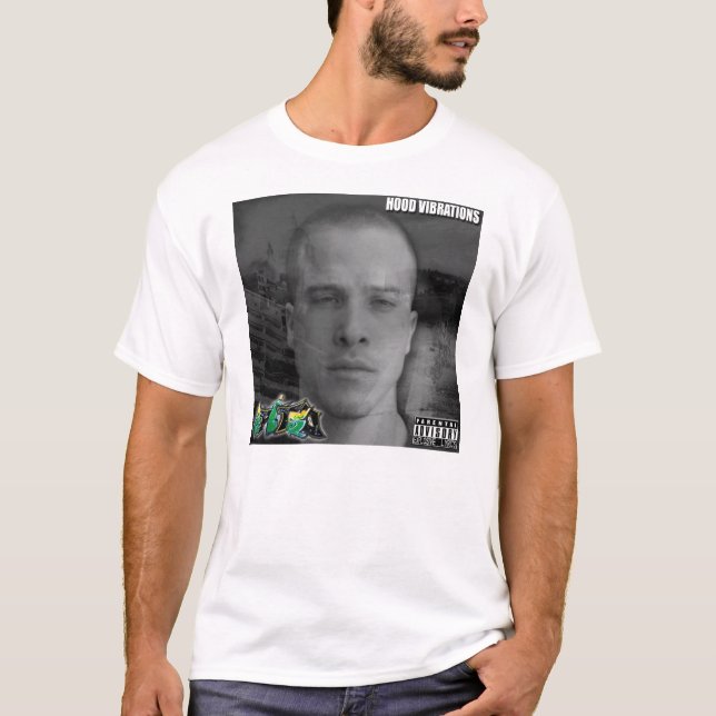 Camiseta T-shirt das vibrações da capa (Frente)