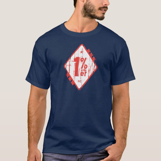 Camiseta T-shirt de 1% Percenter (Frente)