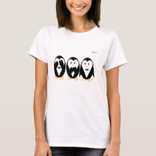 Camiseta t-shirt de 3 mulheres dos pinguins