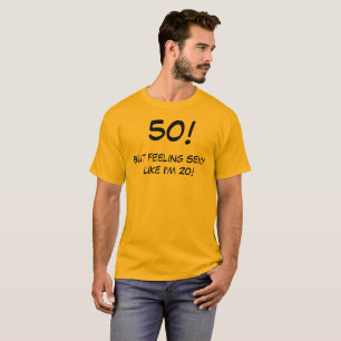 Camiseta T-Shirt de 50 Anos Engraçado